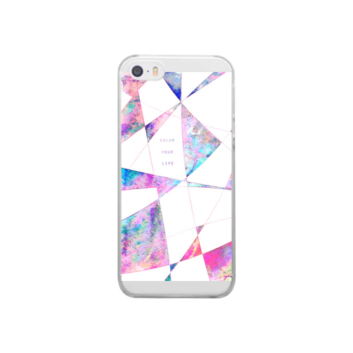 color　your　life　水彩 Clear Smartphone Case