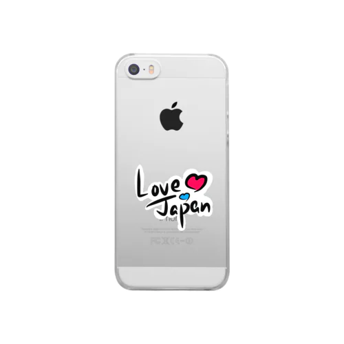 Love Japan クリアスマホケース