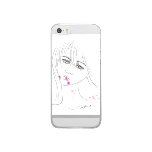 Lipstick_blood Clear Smartphone Case