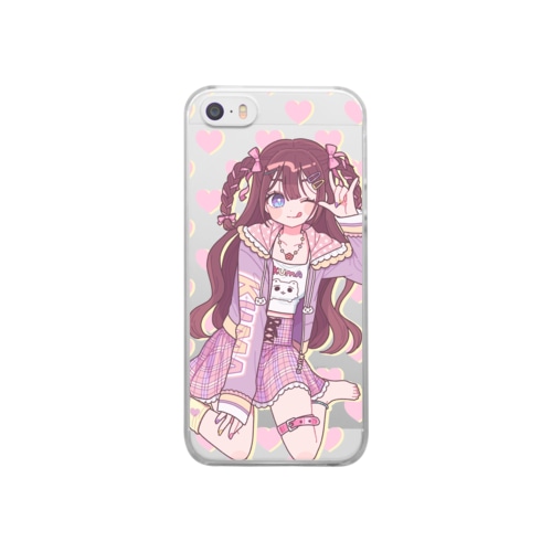 きゃぴきゃぴおんなのこスマホケース Clear Smartphone Case