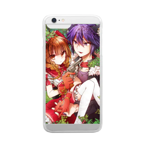 赤ずきんと狼 Clear Smartphone Case