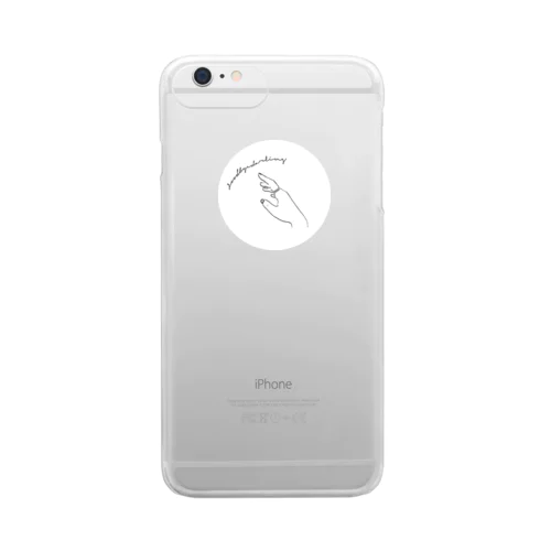 goodbye, darling(white) Clear Smartphone Case
