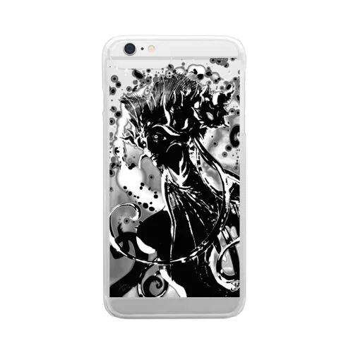 クティーラ（黒） Clear Smartphone Case