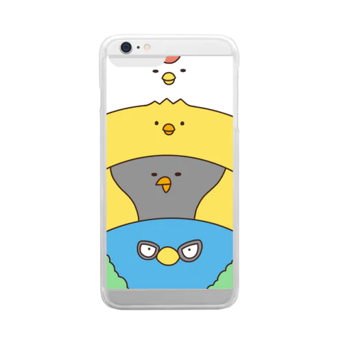 重ね鳥 Clear Smartphone Case