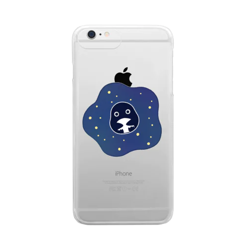 ペンギン（宇宙） Clear Smartphone Case