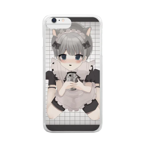 猫耳メイド君 Clear Smartphone Case