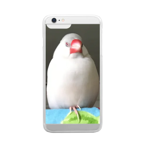 餅文鳥 文太 Clear Smartphone Case