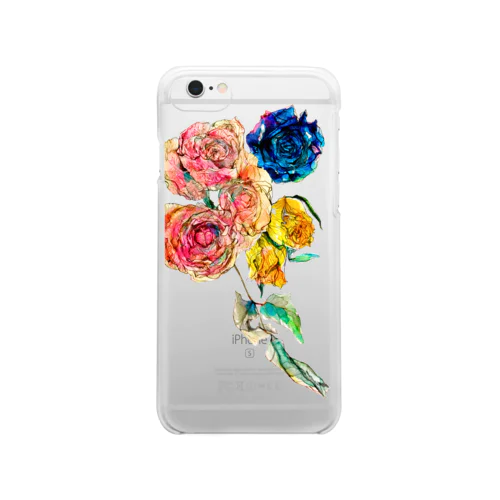 枯れた薔薇 Clear Smartphone Case