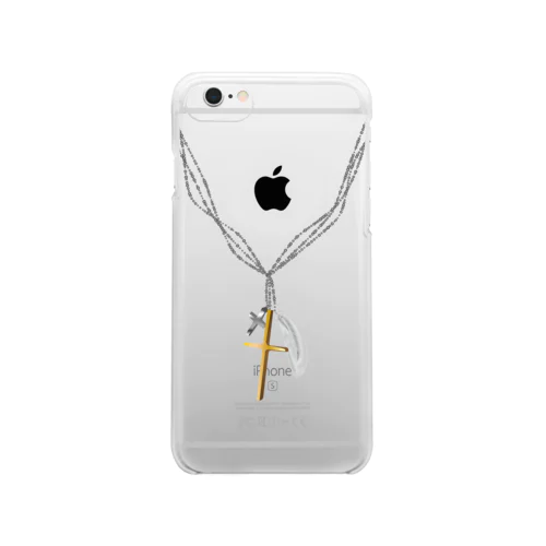 Cross Necklace Clear Smartphone Case