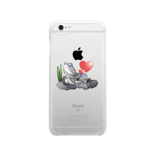 Love Jawfish-Hartタイプ Clear Smartphone Case
