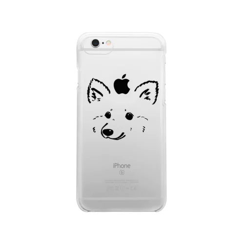 たちみみわんこ🍎のせ(iPhone6ピッタリ) Clear Smartphone Case