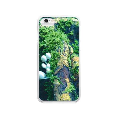 noisy mushroom Clear Smartphone Case