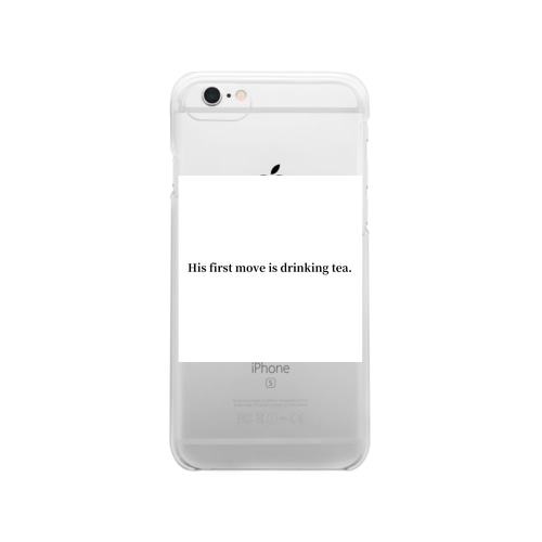 初手お茶 Clear Smartphone Case