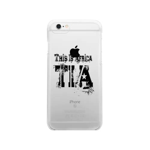 TIA (This is Africa) これがアフリカだぁ!! (ブラック)  Clear Smartphone Case