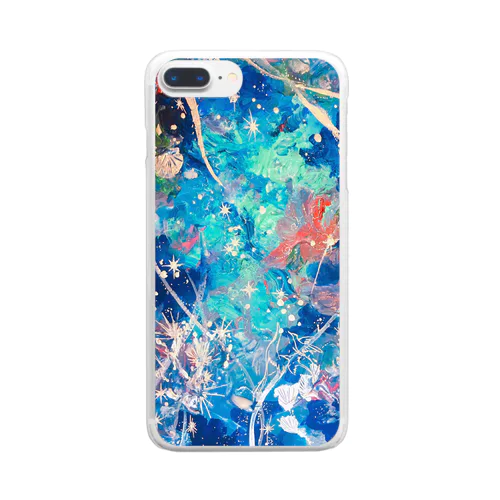 Space travel  Clear Smartphone Case