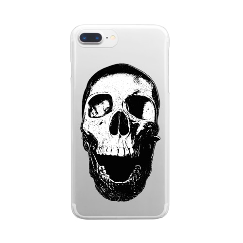 顔面頭蓋(がんめんとうがい) Clear Smartphone Case