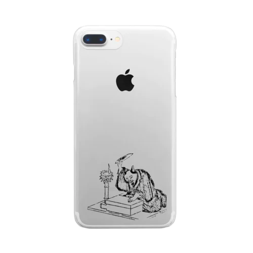 講談する猫 Clear Smartphone Case