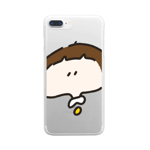 おかっぱちゃん ( ドアップ ver ) Clear Smartphone Case