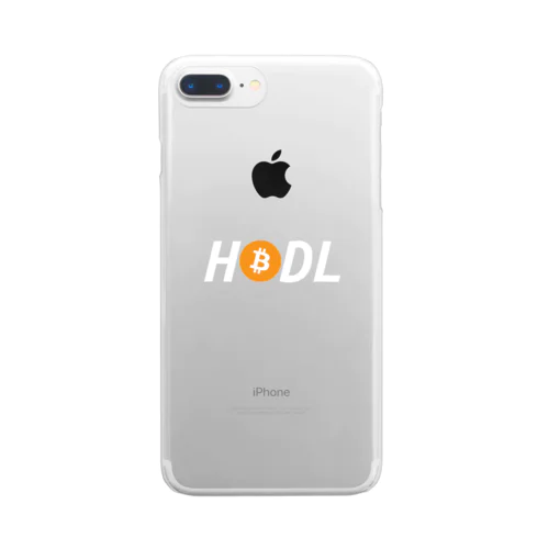 HODLシリーズ(BTCロゴ) クリアスマホケース