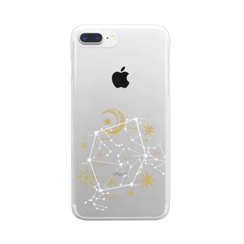 星座｜冬空のダイアモンド Clear Smartphone Case