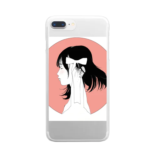 りぼん Clear Smartphone Case