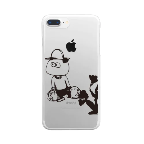 ゴミ捨てちゃん Clear Smartphone Case