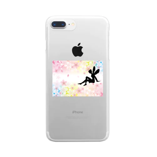 桜とフェアリー Clear Smartphone Case