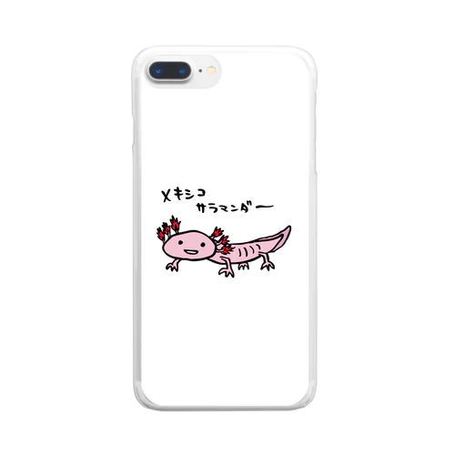 ウーパールーパー Clear Smartphone Case