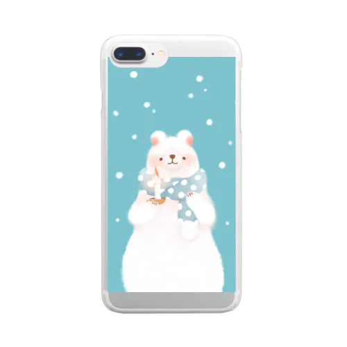 polar bear Clear Smartphone Case