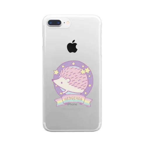 ゆめかわハリネズミ Clear Smartphone Case