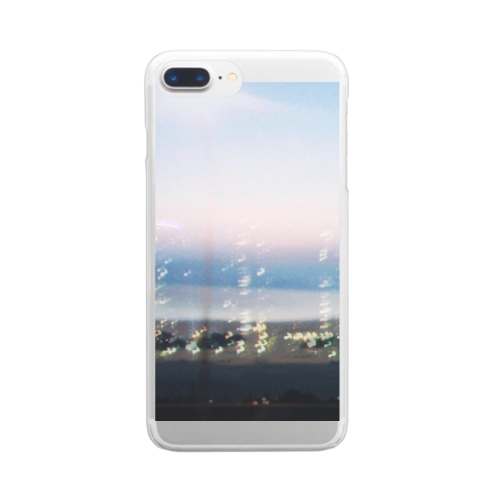 夜が滲む Clear Smartphone Case