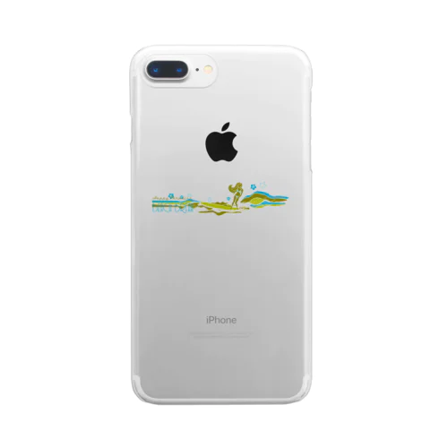 BEACH BREAK Clear Smartphone Case