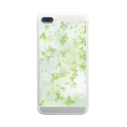 clovers Clear Smartphone Case