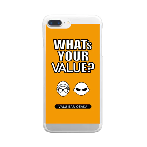 VALU BAR グッズ Clear Smartphone Case