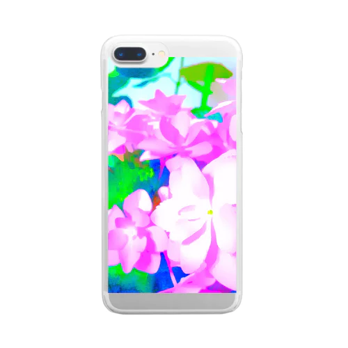 ピンクの紫陽花 Clear Smartphone Case