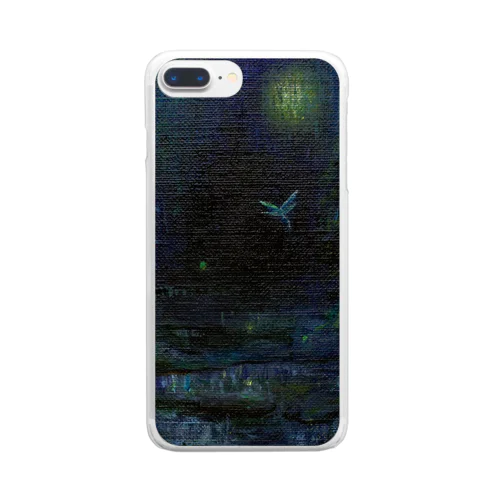 ムラナギ／夜の水辺 Clear Smartphone Case