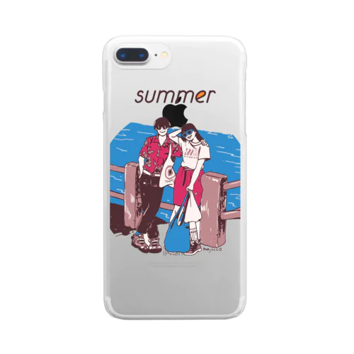 じゃ、夏なんで Clear Smartphone Case