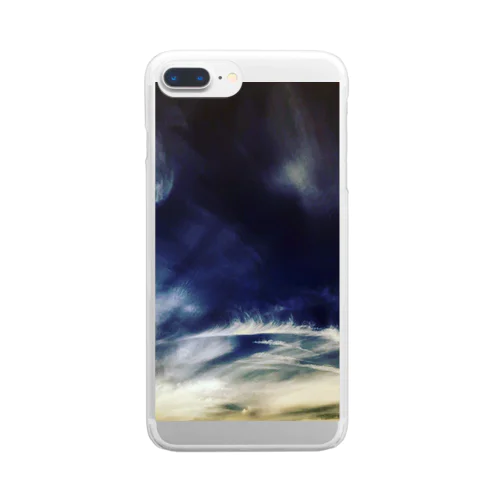 風巻く空雲 2 Clear Smartphone Case