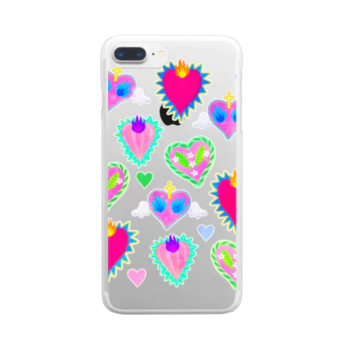 Hearts!!!!Corazon!!!! Clear Smartphone Case