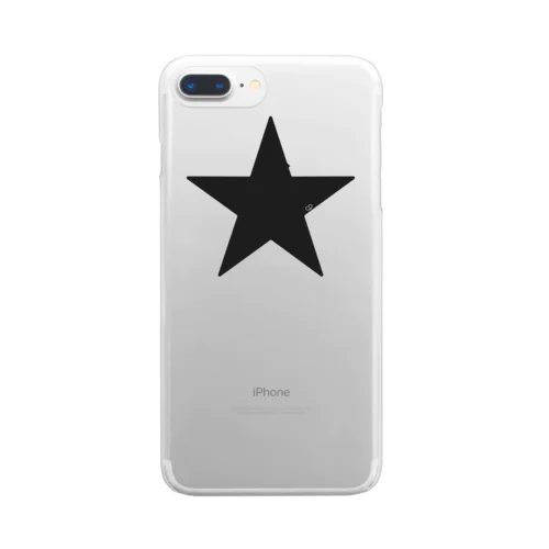 Black Star Clear Smartphone Case