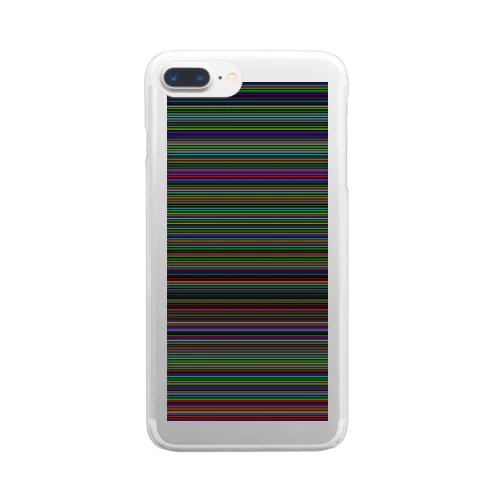 stripe_RGB Clear Smartphone Case