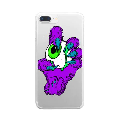 Monsterhand　purple Clear Smartphone Case