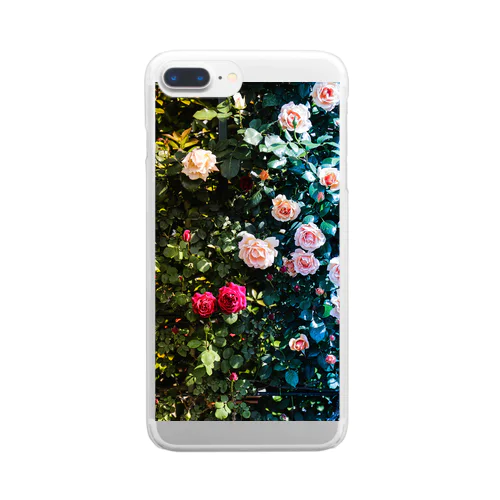 薔薇の二面性 Clear Smartphone Case