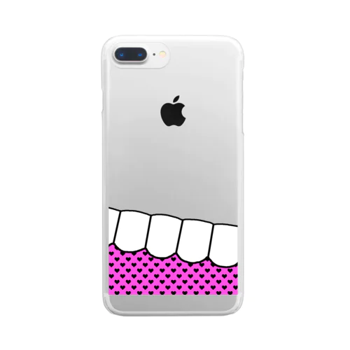 歯-HA pink Clear Smartphone Case