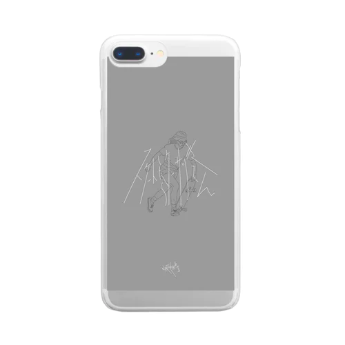 スケートしたらケーサツきてん Clear Smartphone Case