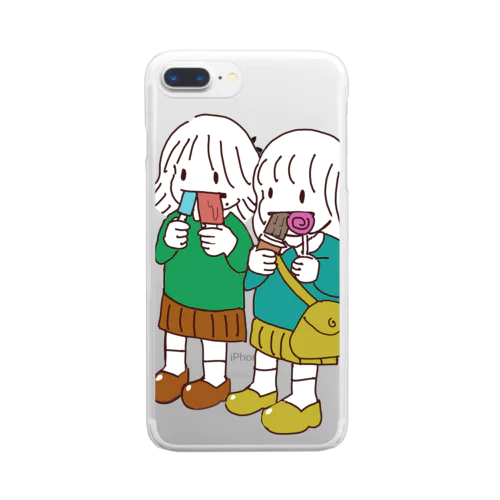 エネルギー充電中!! Clear Smartphone Case