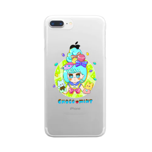 チョコミント★ガール Clear Smartphone Case