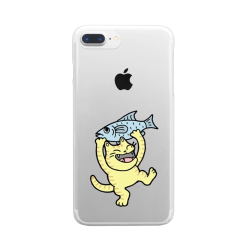 お魚ゲット～♪ Clear Smartphone Case