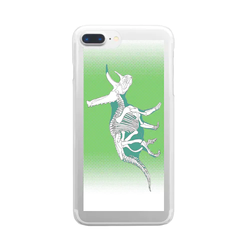 JPKサイエンスシリーズ　Triceratops Clear Smartphone Case