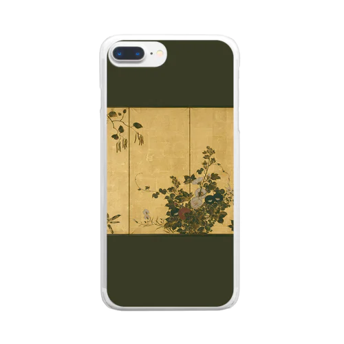 002-002　鈴木其一　『秋冬の花』　クリア　スマホケース　iPhone 8Plus/7Plus/6sPlus/6Plus専用デザイン　CC6 Clear Smartphone Case